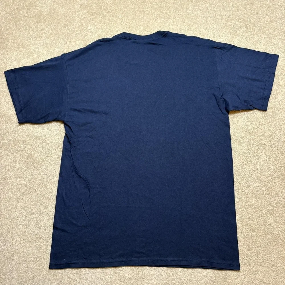 M&M's Christmas Shirt NWT Mens Large Navy Blue Graphic Tee Holiday Candy Y2K 00s